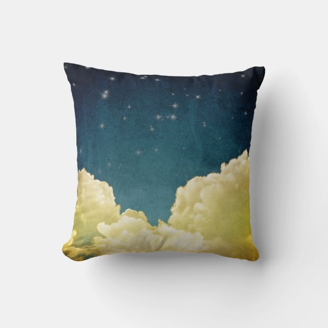 Vue céleste Étoiles et nuages Jeter Coussin de can (Recto)