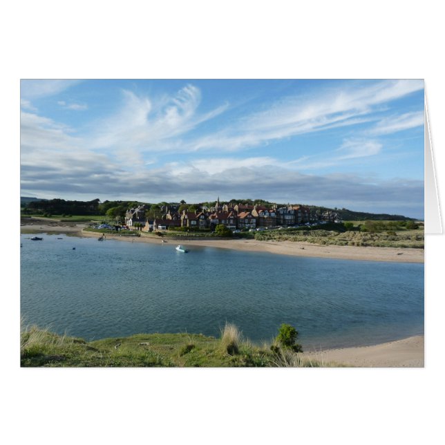 "Vue d'Alnmouth depuis la colline" (Devant horizontal)