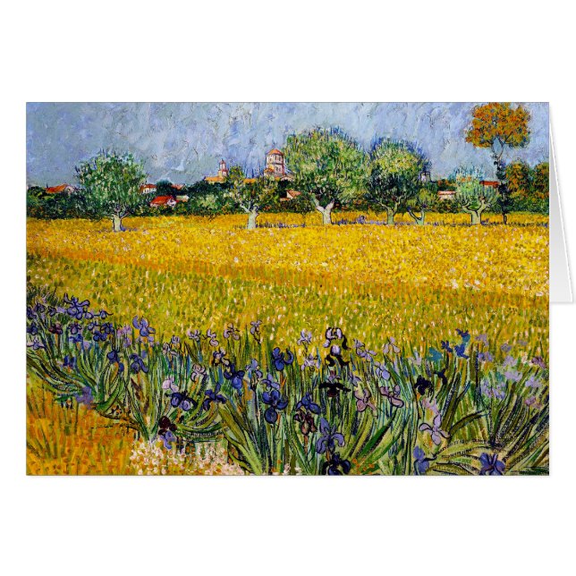 Vue d'Arles avec la peinture de Vincent van Gogh (Devant Horizontal)