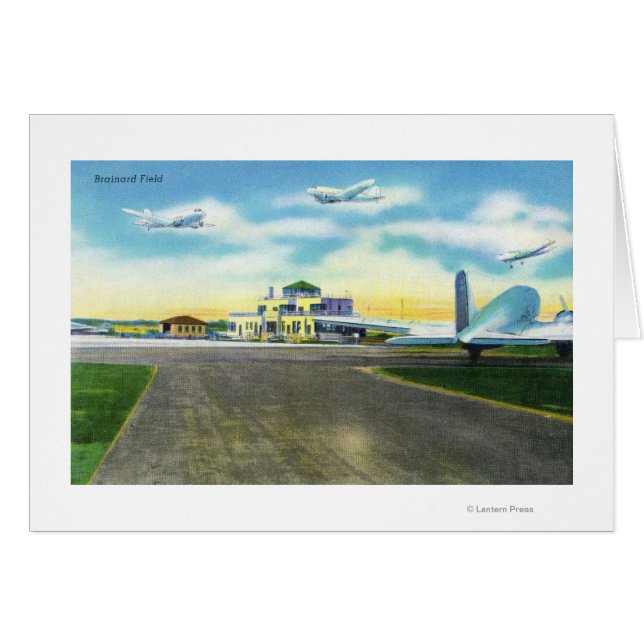 Vue de Brainard Field, Planes Landing & (Devant horizontal)