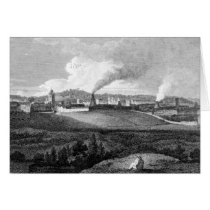 Vue de Bristol de colline de pile, gravée par