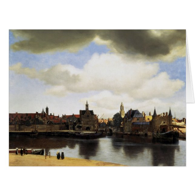 Vue de Delft par Johannes Vermeer (Devant horizontal)