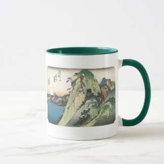 Vue de Hakone sur le lac, Hiroshige, 1831-34, Mugs