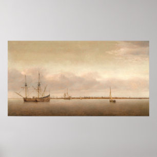 Vue de Hoorn - Poster d'art raffiné Abraham de Ver