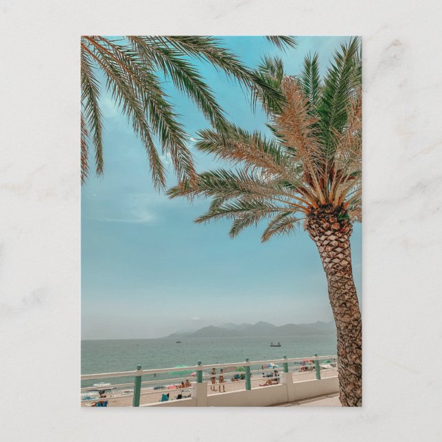 Vue de la Côte d'Azur à Cannes France Carte postal (Devant)