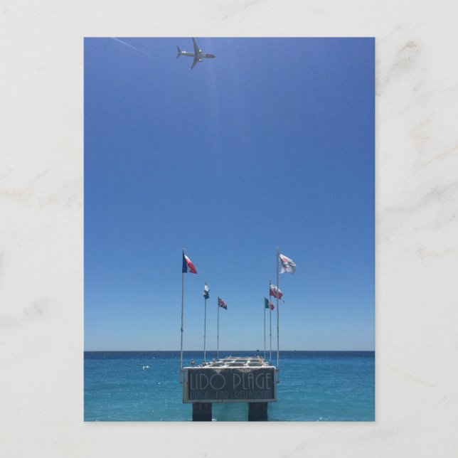 Vue de la Côte d'Azur à Nice France Carte postale (Devant)