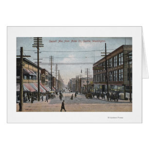 Vue de la deuxième avenue de Pike Street