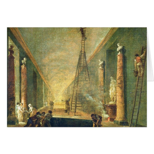 Vue de la galerie grande du Louvre (Devant horizontal)