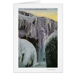 Vue de la grotte des vents en hiver