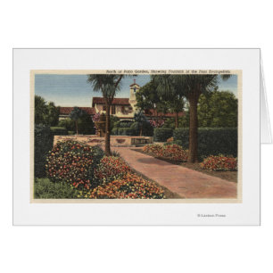 Vue de la mission, Jardins de Patio