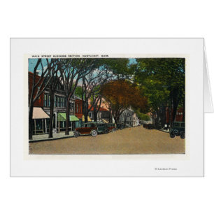 Vue de la rue principale de la section des affaire