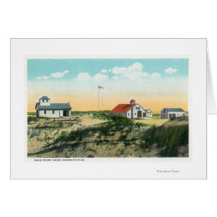 Vue de la station de la Garde côtière de Race Poin