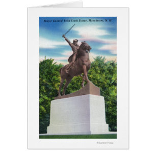 Vue de la statue du général John Stark