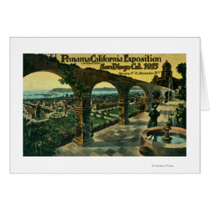 Vue de la ville à partir d'une mission, Panama-CA 