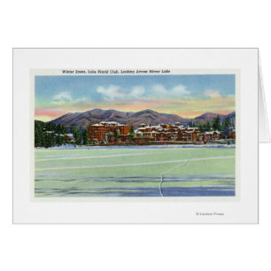 Vue de lac mirror du club de Lake Placid dedans