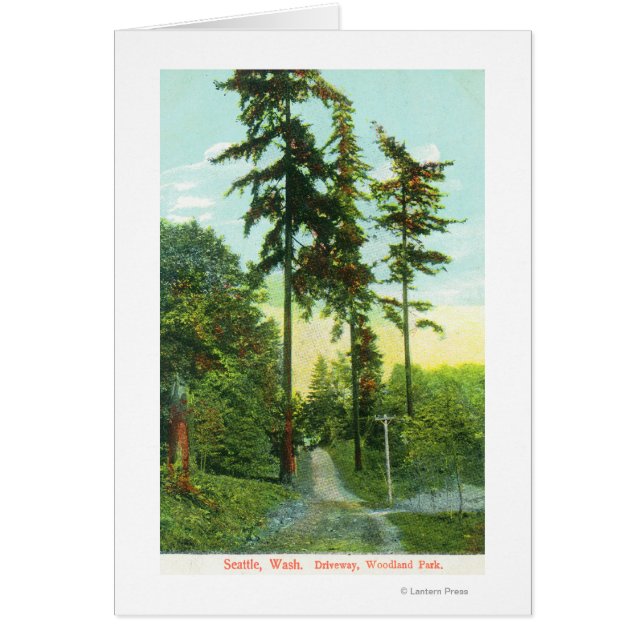 Vue de l'allée au parc Woodland (Devant)