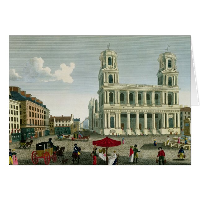 Vue de l'église du Saint-Sulpice (Devant horizontal)
