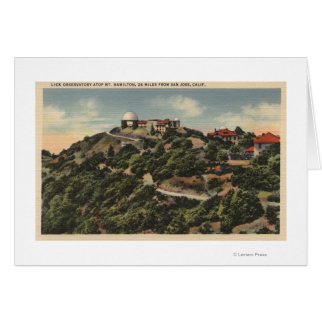 Vue de l'Observatoire Lick sur le Mont Hamilton (Devant horizontal)