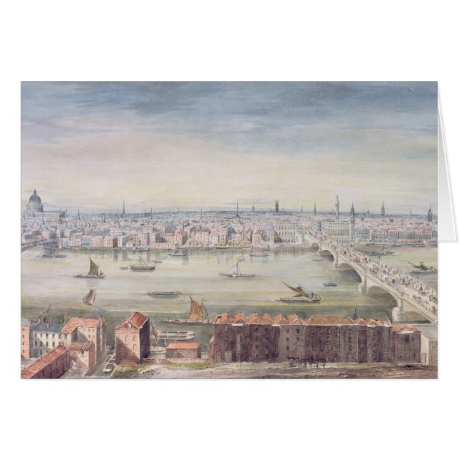 Vue de Londres de St Paul à la coutume (Devant horizontal)