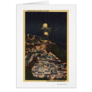 Vue de nuit de barrage de Shasta