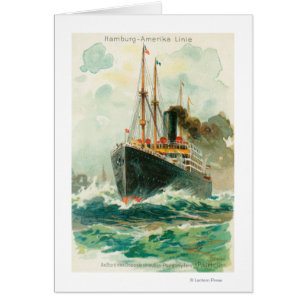Vue de Patricia en mer, Hambourg-Amérique