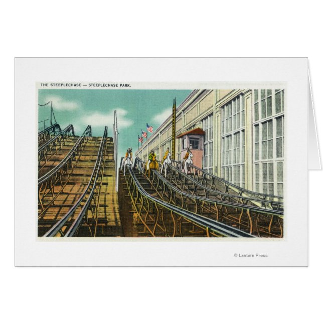 Vue de Steeplechase Rollercoaster (Devant horizontal)