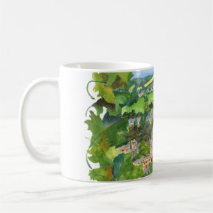 Vue de tasse d'aquarelle de Bath