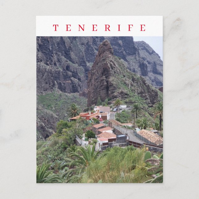 Vue de Tenerife de la carte postale de Masca (Devant)