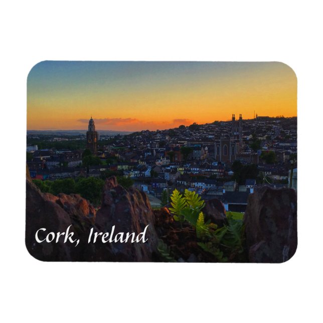 Vue depuis St. Patrick's Hill, Cork Ireland Magnet (Horizontal)