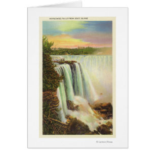 Vue des chutes du fer à cheval de l'île Goat