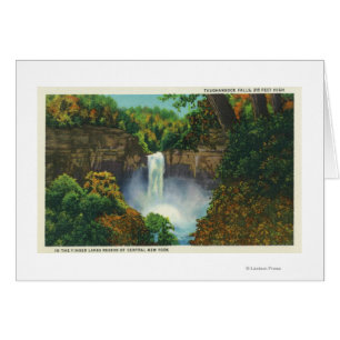 Vue des chutes Taughannock, 600 m d'altitude