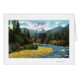 Vue des lions et de la rivière de Capilano