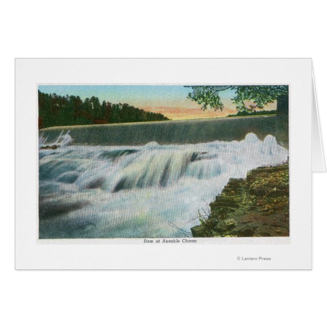 Vue du barrage d'Ausable Chasm (Devant horizontal)