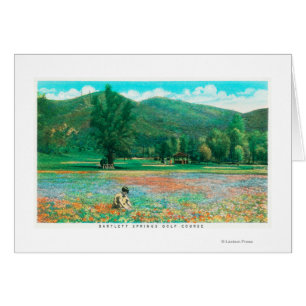 Vue du champ de fleurs