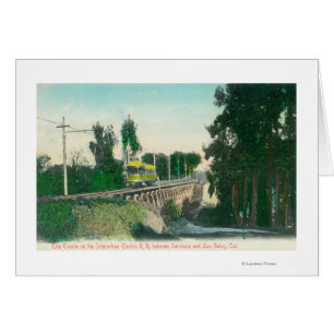 Vue du chevalet sur le chemin de fer interurbain