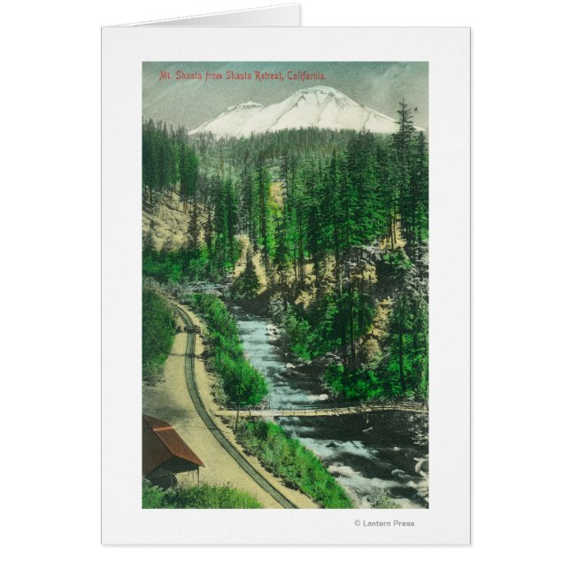 Vue du mont Shasta de la retraite Shasta (Devant)