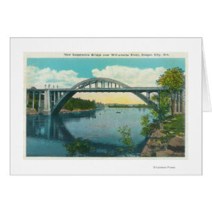 Vue du nouveau pont de suspension