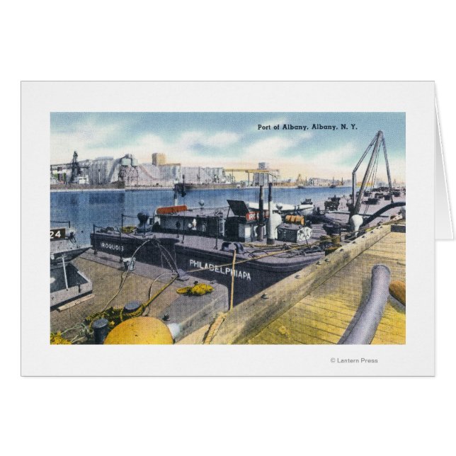 Vue du port d'Albany, SS Iroquois en (Devant horizontal)