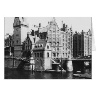 Vue du Speicherstadt Hamburg, vers 1910