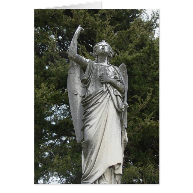 Vue d'un ange en pierre (Devant)