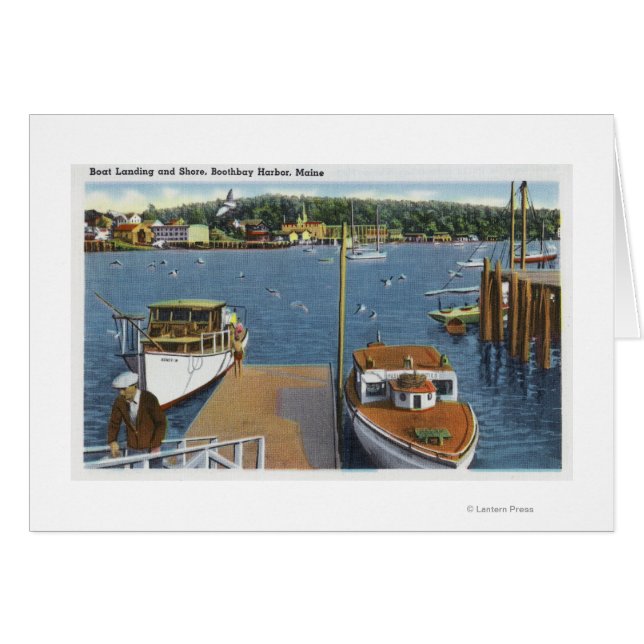 Vue d'un débarquement en bateau et du rivage (Devant horizontal)