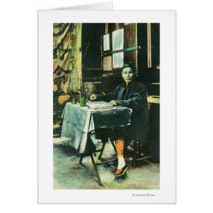 Vue d'un vendeur chinois de Fortune