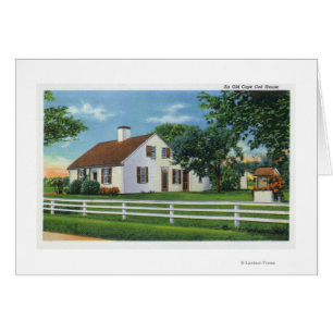 Vue d'une ancienne maison de Cape Cod