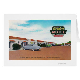 Vue extérieure d'Avalon MotelFresno, CA