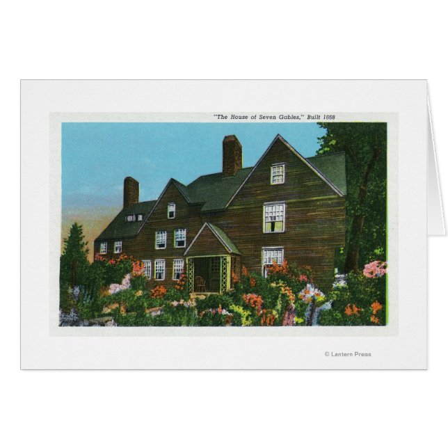 Vue extérieure de la maison de sept pignons (Devant horizontal)