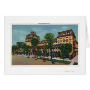 Vue extérieure de l'hôtel grand des syndicats #