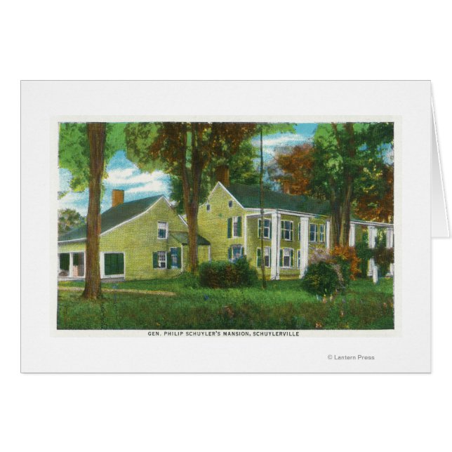 Vue extérieure du manoir du général Philip Schuyle (Devant horizontal)