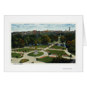 Vue générale du jardin public