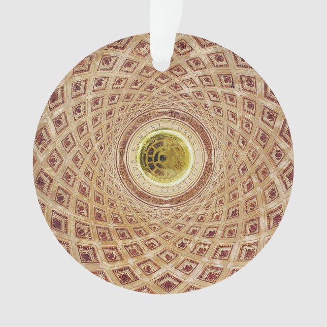 Vue intérieure de la coupole dans la chapelle (devant)