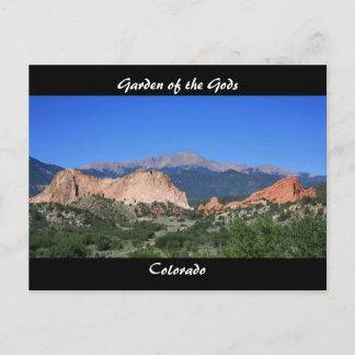 Vue jardin des dieux ~ Colorado Carte postale